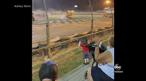 Toddler treated for minor injuries after demolition derby incident