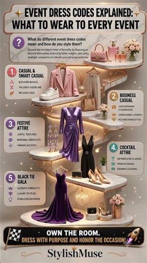 ✨ Event Dress Codes Explained: What to Wear to Every Event ✨