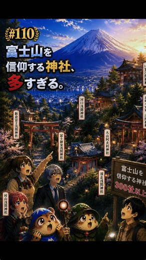 【実は？？社】富士山を信仰する神社、多すぎる/教えてハクト先生#110