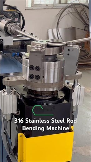How to bend 316 Stainless Steel Rod Wire 16mm use Wire Bender Machine #wirebendingmachine