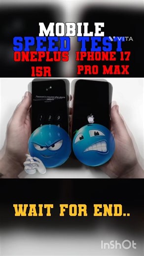 OnePlus 15R vs I Phone 17 Pro Max Speed test! #speedtest #techreview #tech #techcomparison