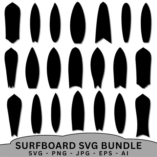 Surfboard SVG Bundle, Summer Vector Designs (digital Download) - Etsy