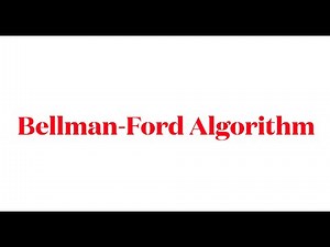 Bellman Ford Algorithm