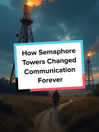 Discover the 19th-century semaphore telegraph: the world's first long-distance visual messaging network! #history #technology #communication #semaphore #innovation