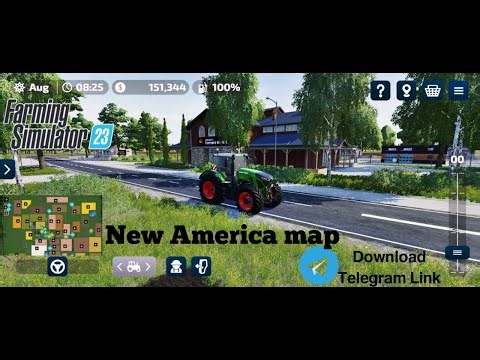 Fs 23 new map download | Map tour | New America map |#farming simulator 23