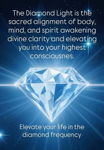The Diamond Light is the sacred alignment of body, mind, and spirit awakening divine clarity and elevating you into your highest consciousness. Elevate your life in the diamond frequency. Dm me DIAMOND 💎 #ascension #newearth #holyfirereiki #lightworker #diamondlight