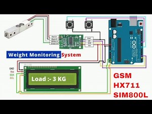 DIY Load Cell Weight Monitoring GSM Alert Project | Arduino, HX711, SIM800L