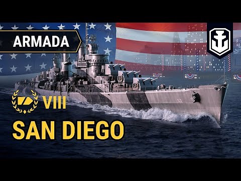 Armada: San Diego — American Cruiser | World of Warships