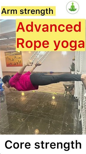 Rope Yoga Core Strength Exercise | Advanced Yoga for Strong Core & Back# short