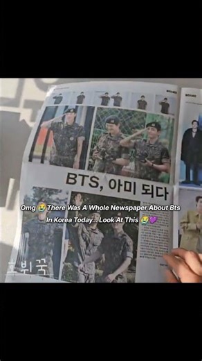 A whole newspaper dedicated to BTS in Korea today… this is insane 😭💜#bts #btsarmy #jungkook #edit