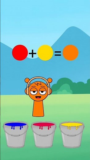 Mix the Color Buckets – Help Sky! | Incredibox Sprunki Challenge