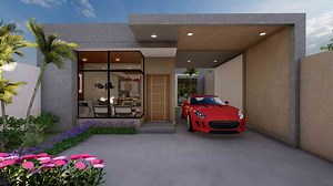 Casa de 8x15 UNA Planta 2 RECAMARAS - CASA ACTUAL DISEÑO