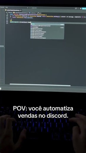 quer um bot personalizado?discord na bio.#fyp #programação #javascript #discord #pc