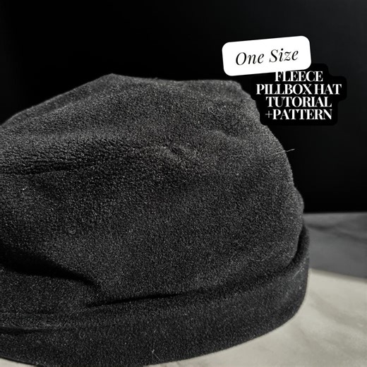 Fleece Pillbox Hat Sewing Pattern | Cozy Winter Hat Tutorial (PDF) - Etsy