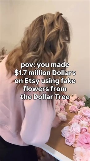 Dylan | Etsy Success Coach on Instagram: "Yes, that’s right $1.7 million. I started by making décor for my own wedding using fake flowers from Dollar Tree. My very first product sold for hundreds of dollars and that’s when I knew I had to scale FAST. I spent years creating my VIRAL fake floral letters on Etsy and used everything I learned working at @zappos + @zulily to grow my shop into a 7 figure business. Next week, I’m going LIVE to show Etsy sellers how to still get sales with the newest up