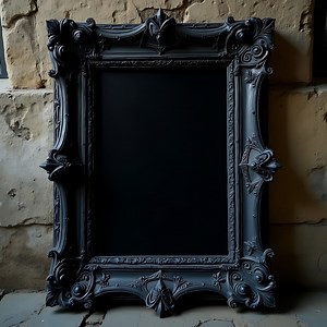 Black Victorian Style Gothic Frame Mockup | Black Vertical Frame Mockup | Digital Frame Mockup | Frame Mockup | Gothic Frame Mockup | Mockup - Etsy