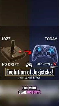 Evolution of joysticks from Atari to modern