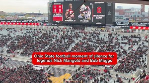 145K views · 5.5K reactions | A touching moment in the Shoe — Ohio State honored the late Buckeye greats Nick Mangold and Bob Maggs with a moment of silence before kickoff vs. Penn State. Video: Paris McGee Jr, Cleveland.com | The Ohio State University Sports on cleveland.com | Facebook