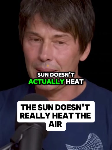 The sun doesn't actually heat the air. This video features an AI-generated voice for storytelling and educational purposes. It is not the real Brian Cox. #sun #science #mindblown #viralvideos #tiktokviral