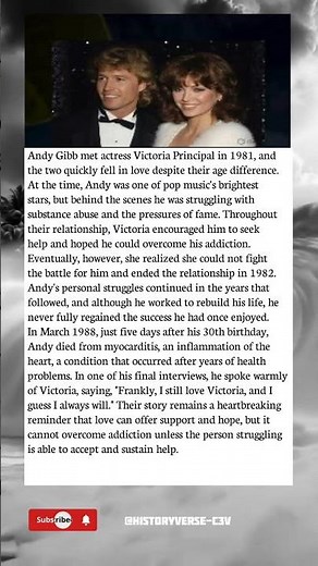 Andy Gibb's Final Heartbreak: Why Victoria Principal Walked Away Before His Tragic Death