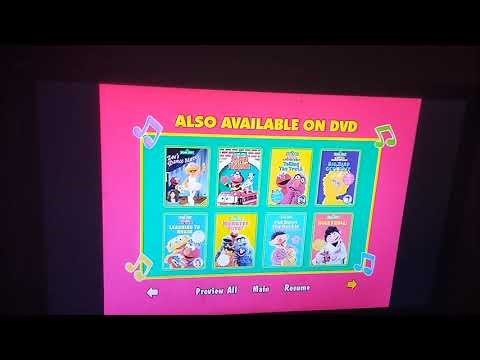 Sesame Street sing hoot and howl with the Sesame Street animals 2004 dvd menu