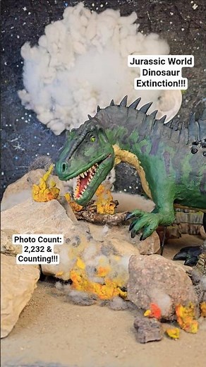 Jurassic World Stop Motion - T.Rex vs D-Rex Zombie Dinosaur Godzilla Extinction #shorts