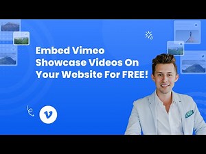 How to embed Vimeo showcase videos on Website?