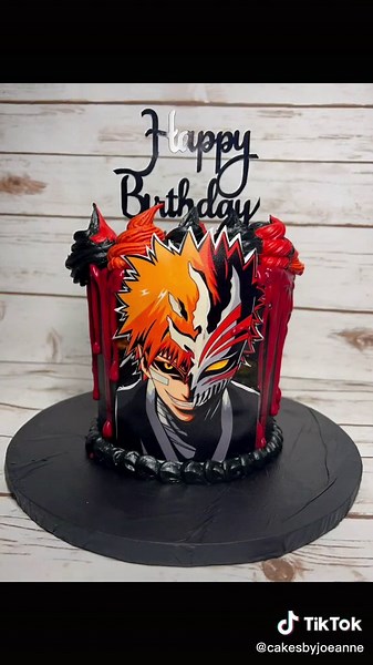 Bleach cake!! #cakesbyjoeanne #WomenOwnedBusiness #amine #bleachanime #happybirthday #findyourgrace #cake