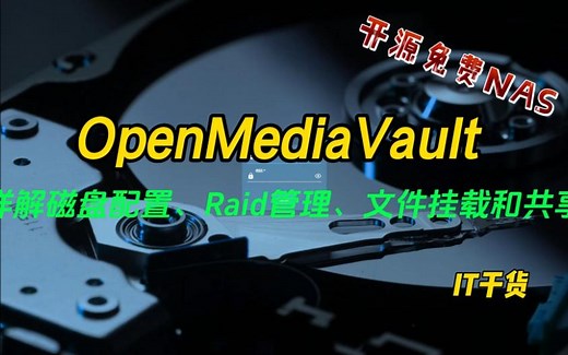 03.详解OpenMediaVault磁盘配置、Raid管理、文件挂载和共享