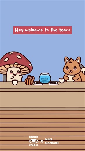 309K views · 5.9K reactions | Corporate Translator: The New Hire  Original Video: Under Studio x Mike Mancusi #office #work #job #animation #mushroom #squirrel #understudio | Under Studio | Facebook