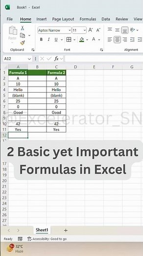 Difference between COUNT & COUNTA Formula in Excel