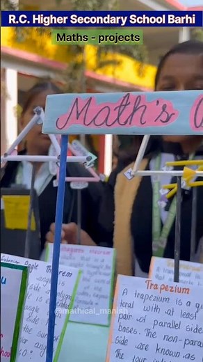 Math Project Ideas🔥 | Trapezium, Transversal Lines, Right Angle Triangle, Bar Graph | School Project