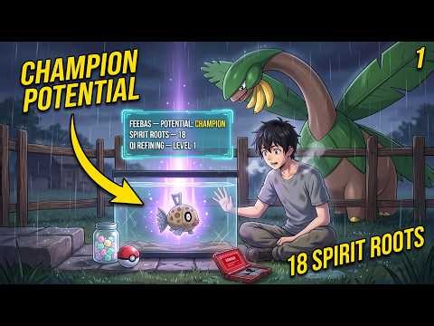 Reborn In Pokémon With 18 SPIRIT ROOTS, So My Spells Gave A Trash FEEBAS CHAMPION Potential!