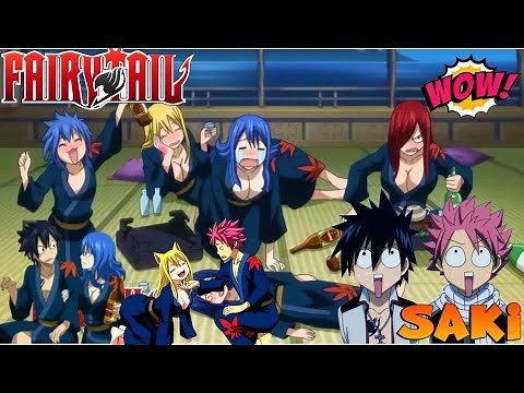 Fairy Tail Girls Get Drunk - Lucy flirting With Natsu Funny Moments #Anime