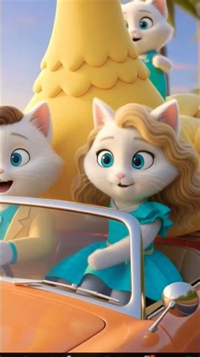 Cats are driving on the beautiful cars #cat #cute #kitten #cat lovers #cutcats #kitty #cartoon