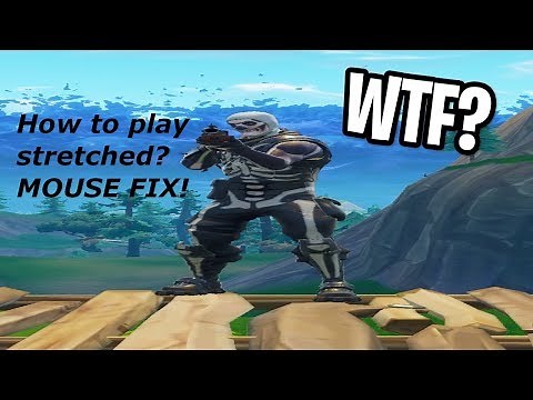 How to play stretched (custom resolution) in Fortnite (MOUSE BUG FIX)