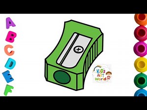 How To Draw a Pencil Sharpener Step by Step for Beginners EASY DRAWING TUTORIAL