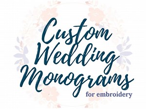 Custom Wedding Monogram, Intertwined Monogram Font, Fancy Monograms Embroidery, 2 Letter Monogram, 4 Letter Monogram, Wedding Monogram Font - Etsy