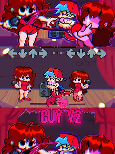 Friday Night Funkin - Guy V2 Vs. GF Fight for BF | V-Core Mix