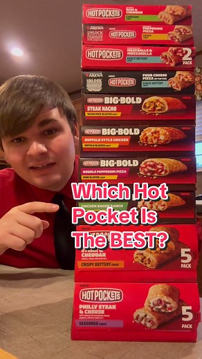 Which Hot Pocket Is The Best? Trying 10 Different Types Of Hot Pockets For A Food Review! Let’s See How They Taste! #hotpockets #hot #pocket #hotpocket #foodreview #foodcritic #foodfight #debate #viral #trending #fyp #fypシ #frozenmeals #frozenfood #foodie #foodtiktok #foodtok #eating #eatingshow #mukbang #food #hotpockets😂