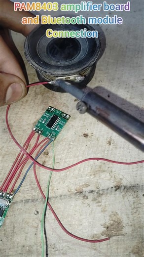 amplifier board connection # #pam8403 amplifier module# amplifier me connection kaise karein