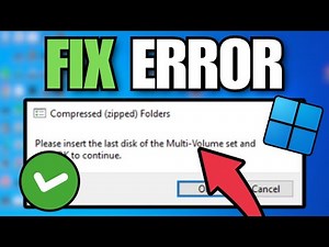 How To Fix Please Insert The Last Disk Of The Multi-Volume Set
