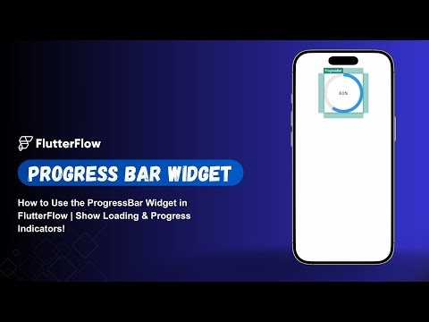 How to Use the ProgressBar Widget in FlutterFlow | Show Loading & Progress Indicators!