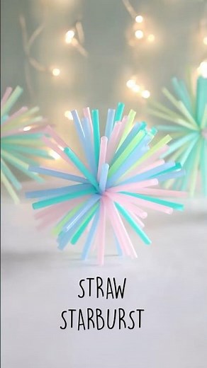 DIY Straw Starburst ✨ Easy Christmas & Holiday Decoration