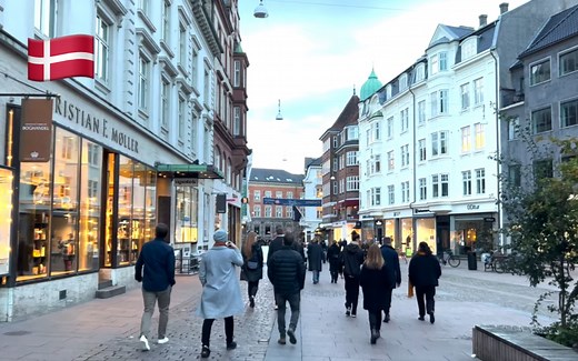 【超清】漫步游丹麦奥胡斯(Aarhus)｜丹麦第二大城市和主要的港口 拍摄日期：2022.10.1
