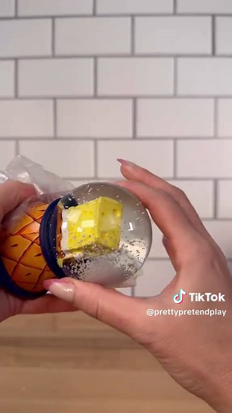 Unboxing the SpongeBob SquarePants Mini Snow Globe from #FiveBelow 🧽🫧 #asmr #fivebelowfinds #spongebob #spongebob25 #spongebobsquarepants