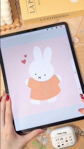 Easy to draw for anyone! How to draw Miffy 🐰🤍 #illustration #procreate #ipad #procreate #miffy #m...