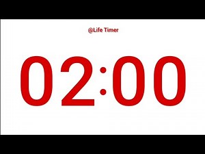 Quick 2 Minutes Countdown with Alert Sound ⏰
