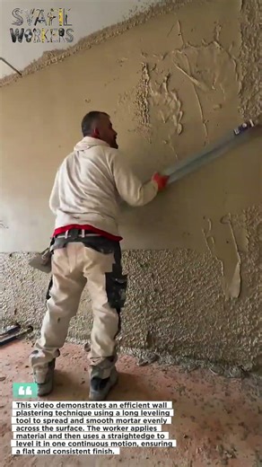 This Wall Plastering Technique Is Next Level 🔥 Smooth Finish in Minutes!
