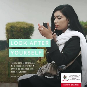 22 reactions | Self-care means giving yourself permission to pause. Don't forget to take care of yourself, so you can be effective in assisting others. | University of KwaZulu-Natal | Facebook
